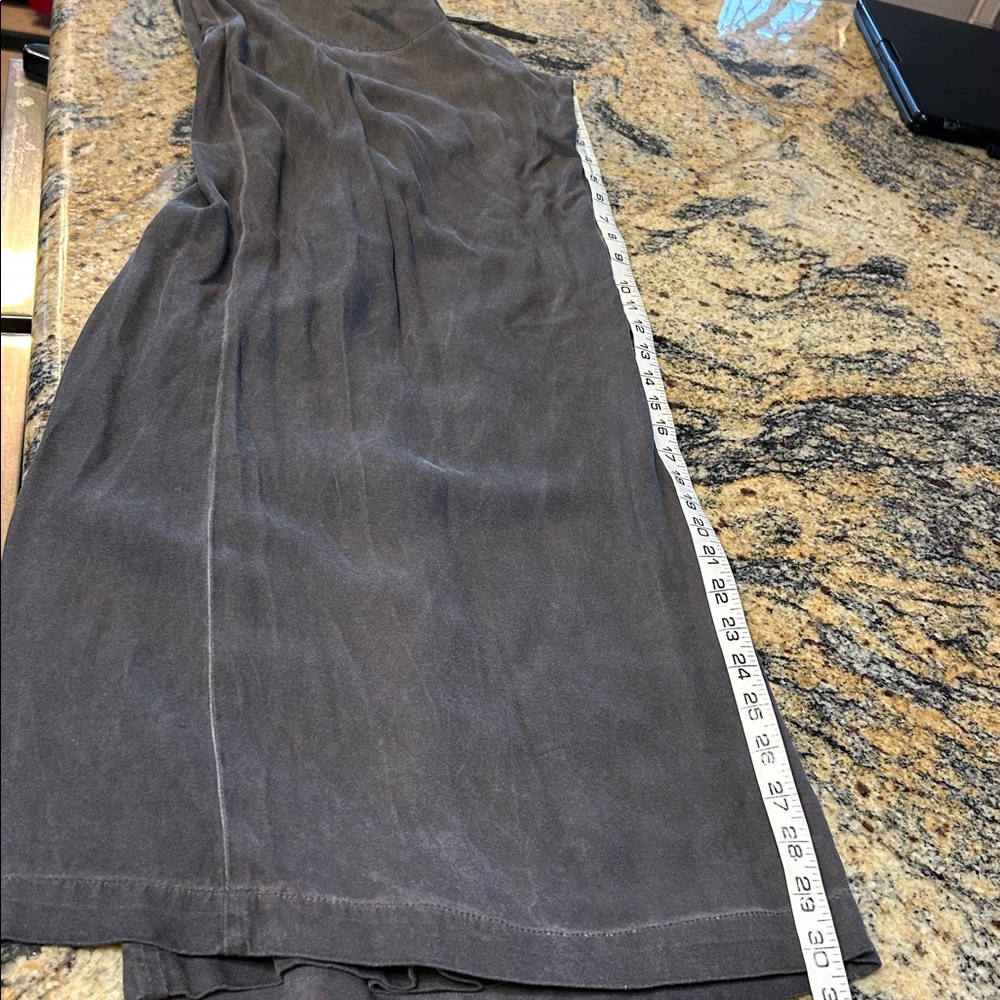 XCVI wide leg distressed drawstring wide leg pants medium gray - Picture 10 of 11